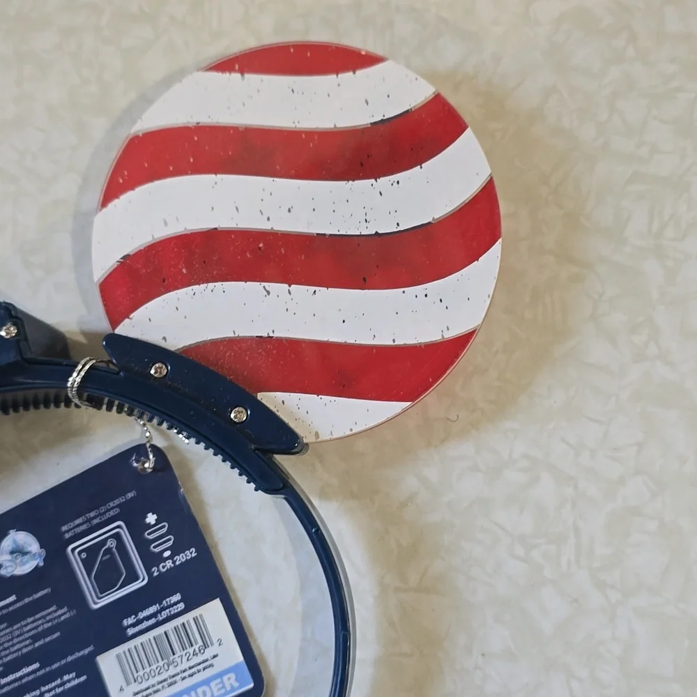 Disney‎ Parks Americana Mickey Light Up Ears Glow Headband USA Ages 3+